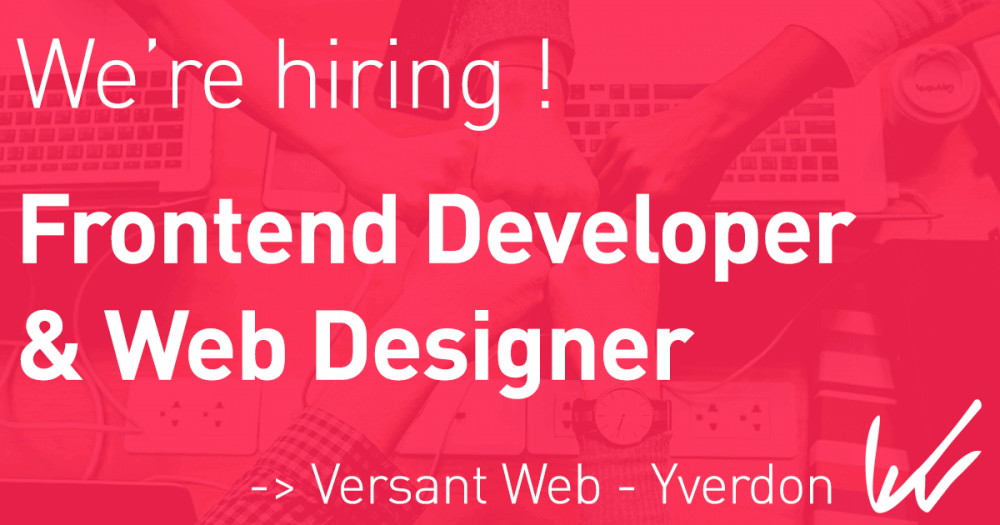 Développeur Web Frontend avec idéalement compétences en Web Design - Poste à 50%